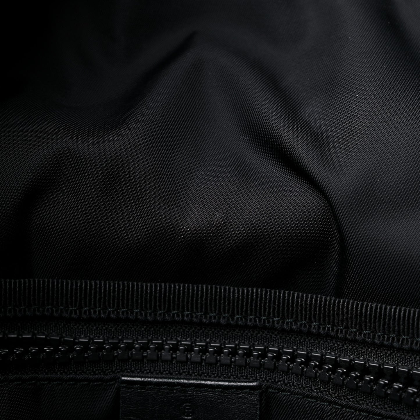 Techno Canvas Web L'Aveugle Par Amour Embroidered Double Buckle Backpack Black