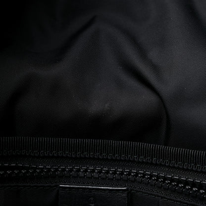 Gucci Techno Canvas Web L'Aveugle Par Amour Embroidered Double Buckle Backpack Black 12 of 18