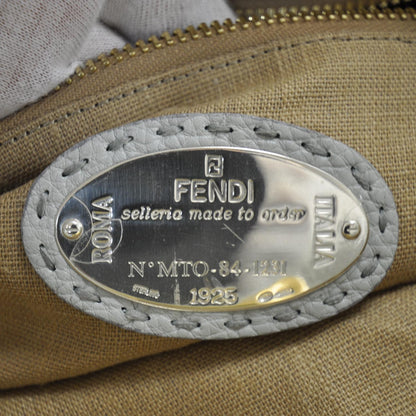 Fendi Cuoio Romano Raffia Selleria Medium Peekaboo Iconic Satchel Acqua Moro 7 of 10