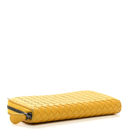 Bottega Veneta Nappa Intrecciato Zip Around Wallet Sunset 4 of 15