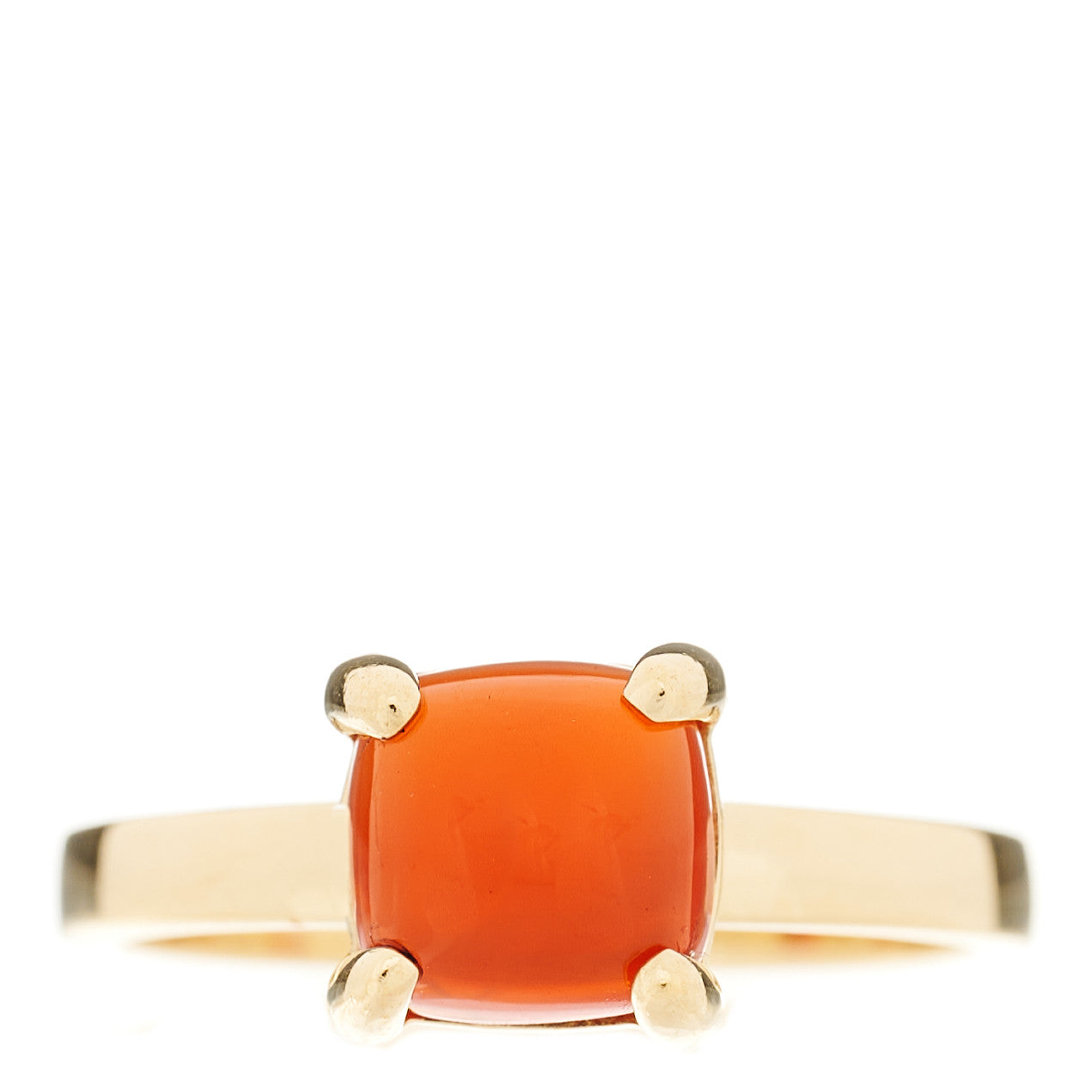 18K Yellow Gold Carnelian 7mm Paloma Picasso Sugar Stacks Ring 52 6