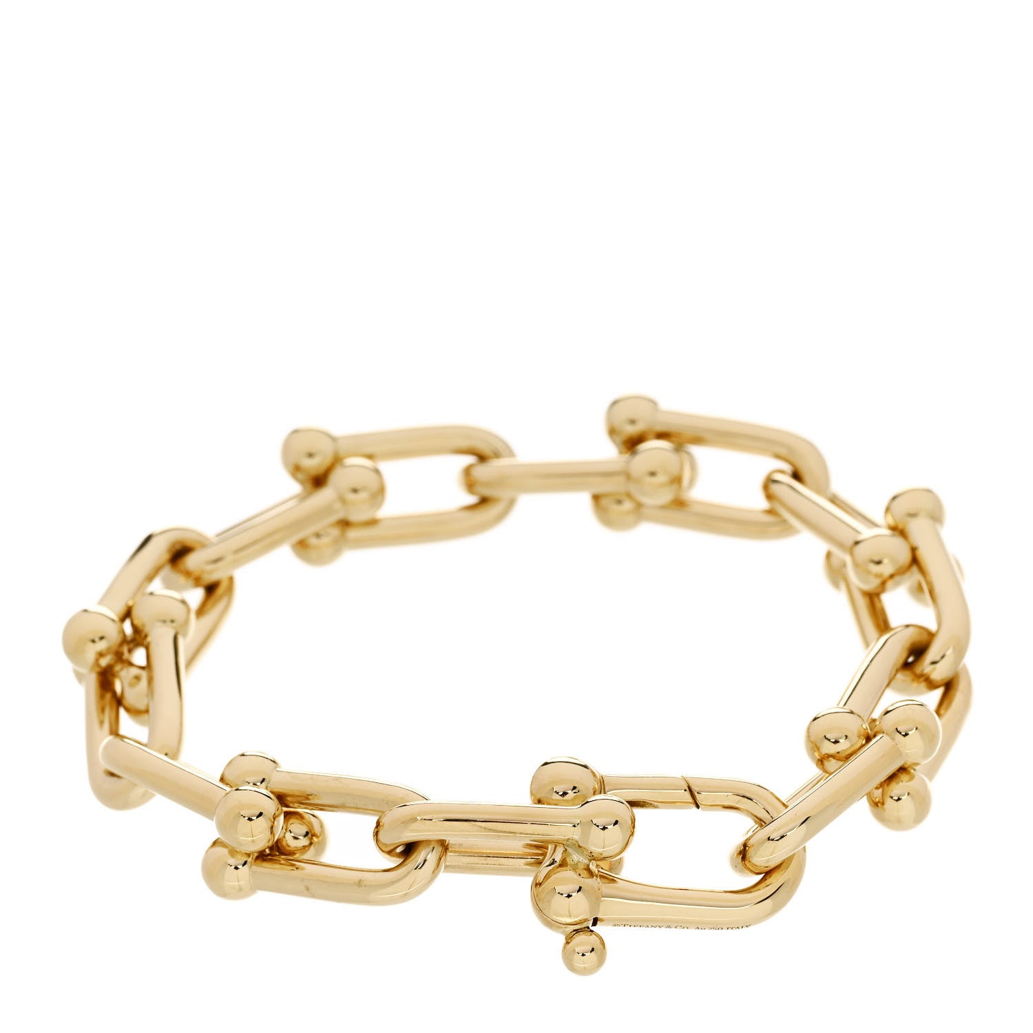 Tiffany 18K Yellow Gold Large HardWear Link Bracelet 2 of 3
