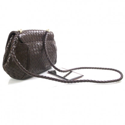 Bottega Veneta Woven Leather Shoulder Bag Ebano 3 of 11