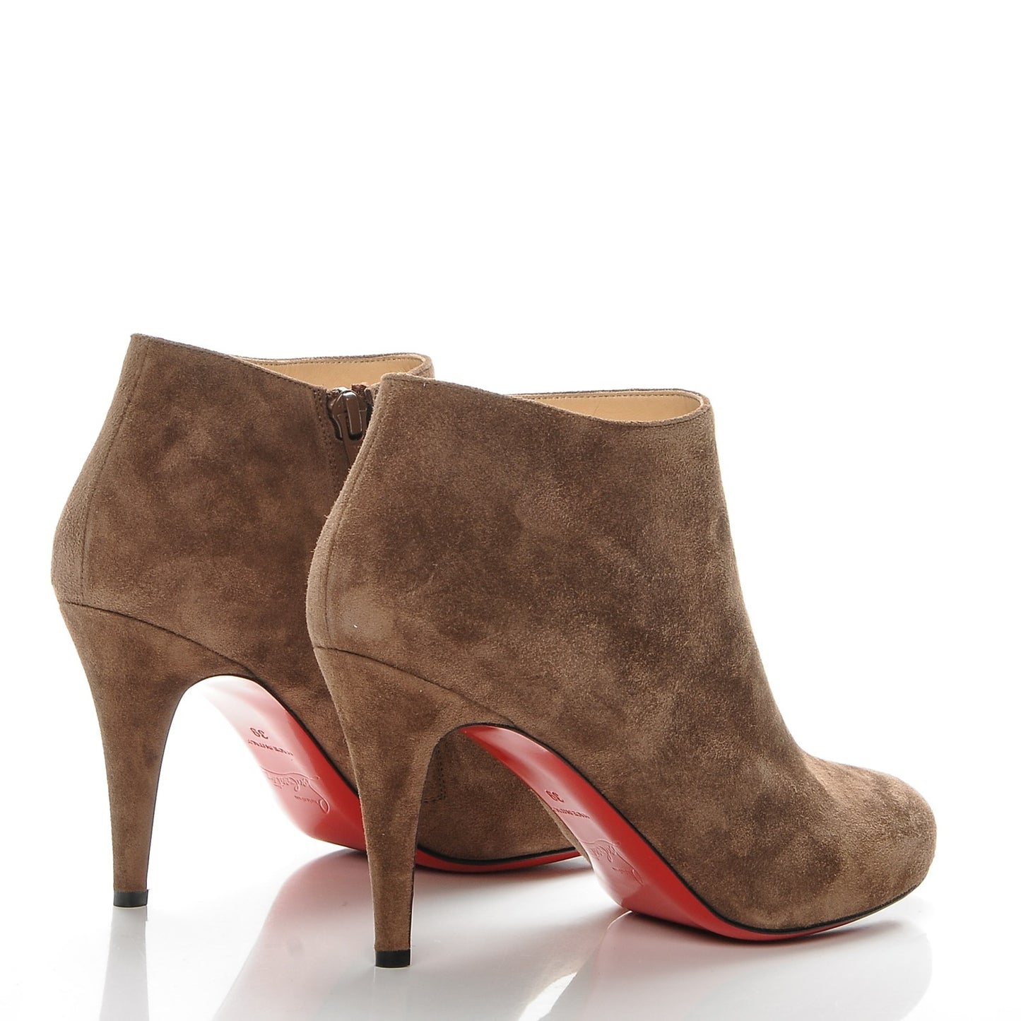 Veau Velours Belle 85 Ankle Boots 39 Chatain