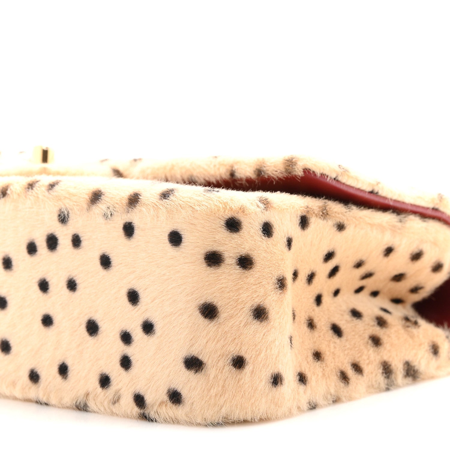 Chanel Pony Hair Cheetah Printed Creative Fabrics Flap Light Beige Black 10 of 11