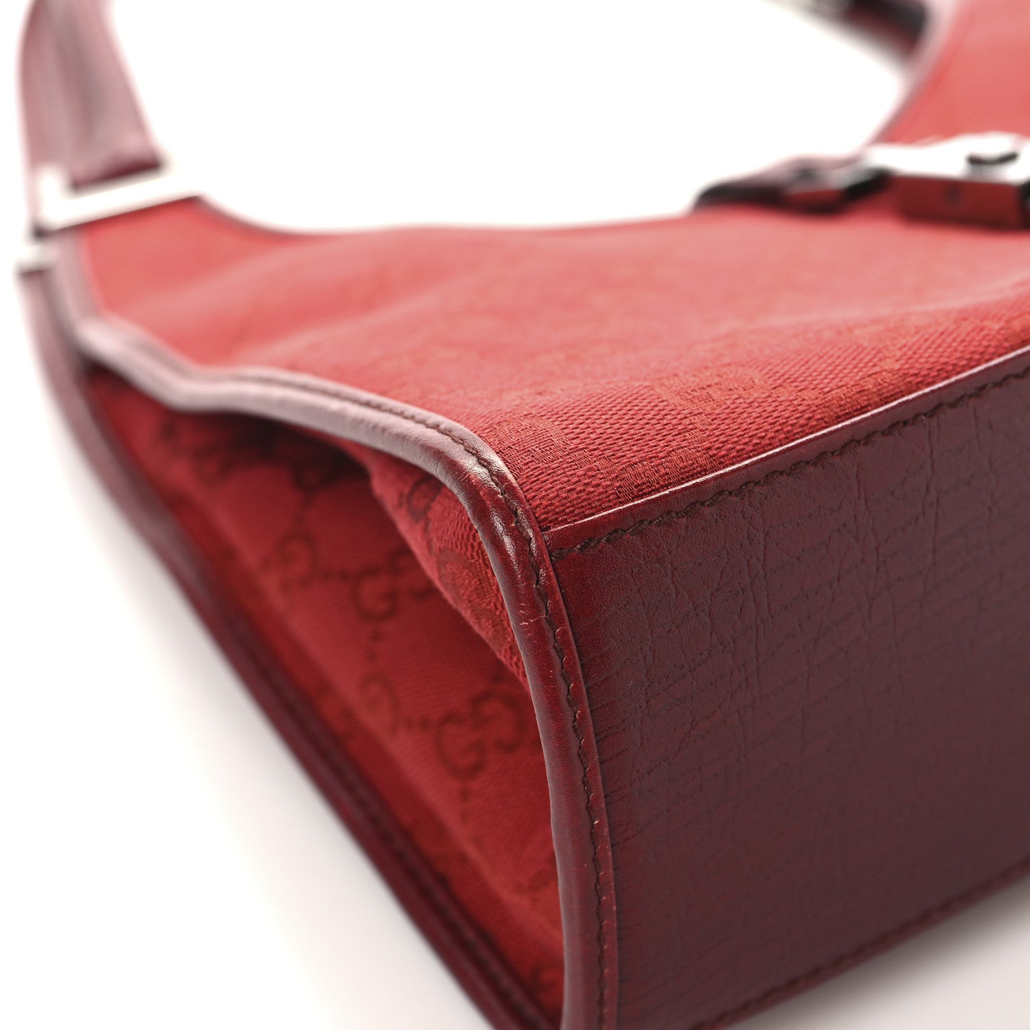 Gucci Monogram Small Bardot Bag Red 9 of 13