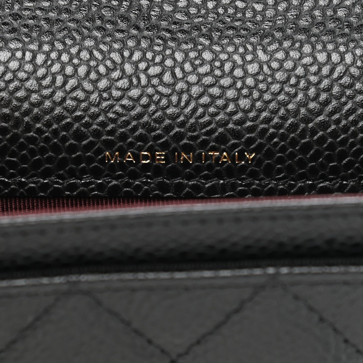 Caviar Quilted Flap Card Holder Wallet Black