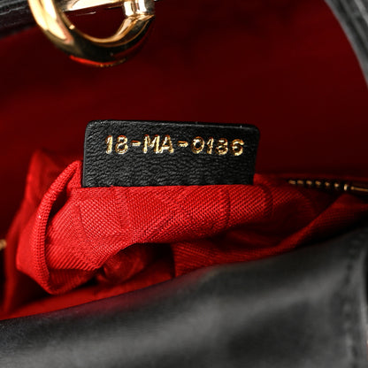 Christian Dior Lambskin Cannage Small Lucky Badges My Lady Dior Black 7 of 11