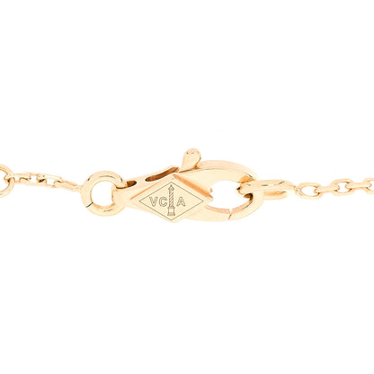 Van Cleef & Arpels 18K Yellow Gold Mother of Pearl Sweet Alhambra Bracelet 4 of 7