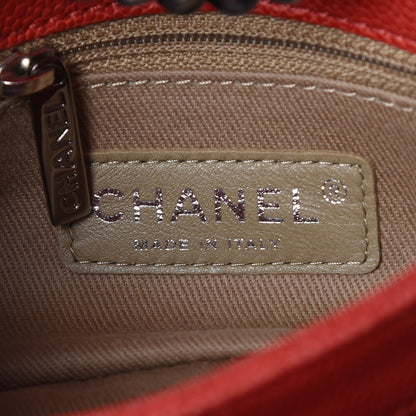 Chanel Caviar Quilted Mini Simply CC Flap Red 6 of 11