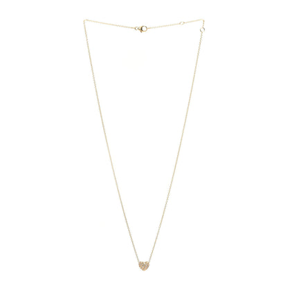 David Yurman 18K Yellow Gold Diamond Le Petit Coeur Heart Pendant Necklace 3 of 6