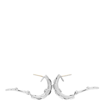 Roberto Coin 18K White Gold Diamond Narrow Appassionata Earrings 3 of 5