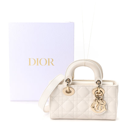 Christian Dior Lambskin Cannage Dioramour Micro Lady D-Joy Latte 11 of 11