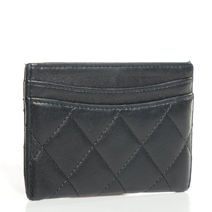 Chanel Lambskin Quilted Card Holder Black 3 of 8