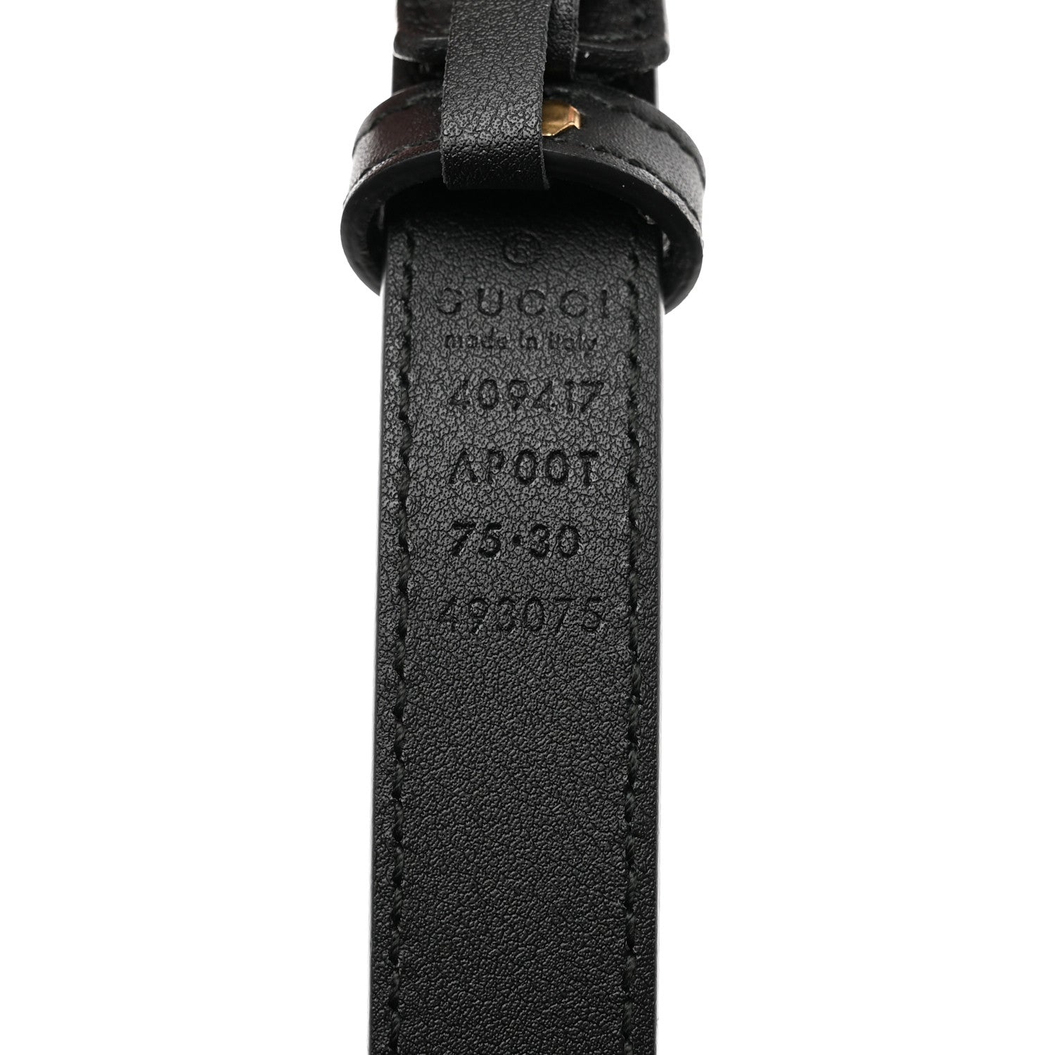 Gucci Calfskin Double G 20mm Belt 75 30 Black 5 of 6