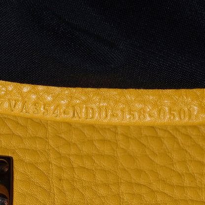 Fendi Cuoio Romano Selleria Large Mens Peekaboo Essential Iconic Satchel Yellow 11 of 11