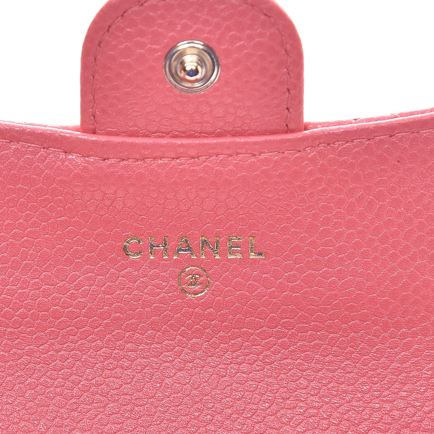 Chanel Caviar Quilted Flap Card Holder Pink 6 of 9