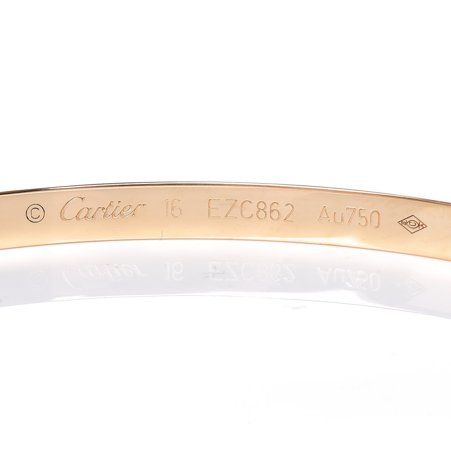 Cartier 18K Yellow Gold 10 Diamond Small LOVE Bracelet 16 4 of 5