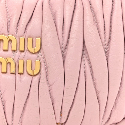 Miu Miu Nappa Matelasse Mini Wander Hobo Alabaster Pink 7 of 13