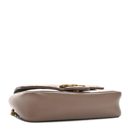 Gucci Calfskin Matelasse Super Mini GG Marmont Shoulder Bag Porcelain Rose 4 of 11