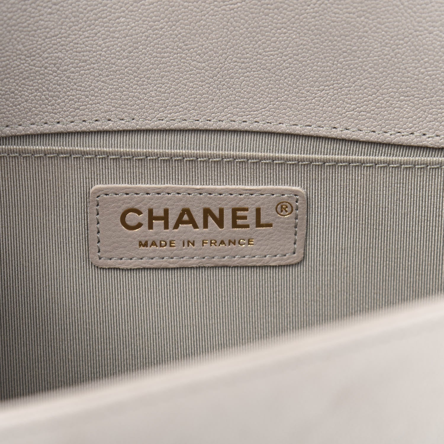 Chanel Caviar Quilted Medium Boy Flap Grey 6 of 10