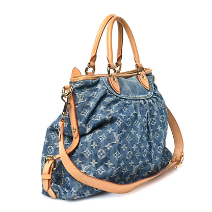 Louis Vuitton Denim Neo Cabby GM Blue 3 of 10