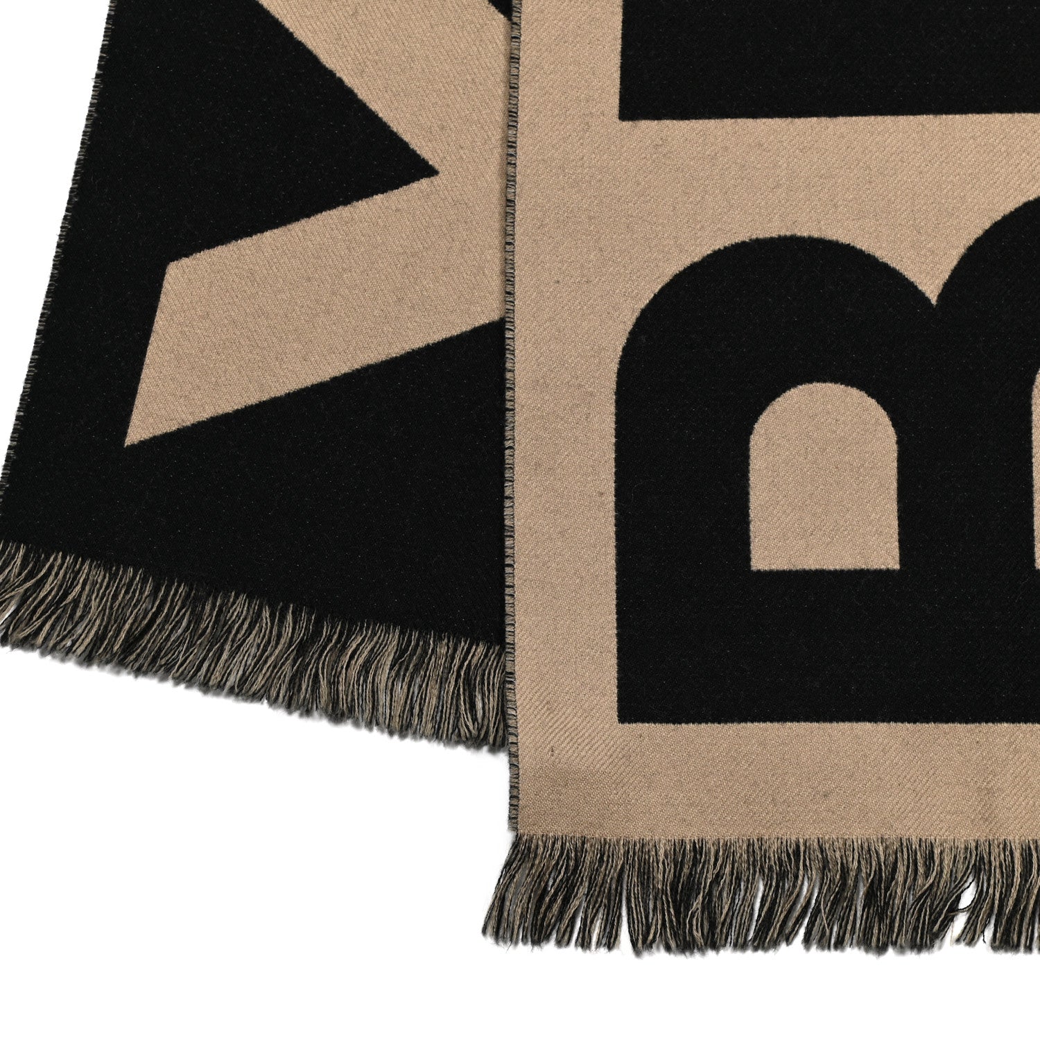 Burberry Wool Jacquard Logo Scarf Archive Beige 3 of 5