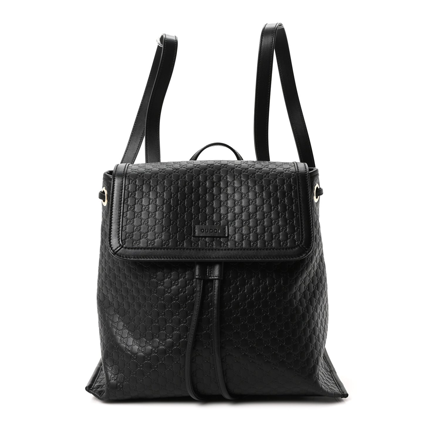 Microguccissima Drawstring Backpack Black