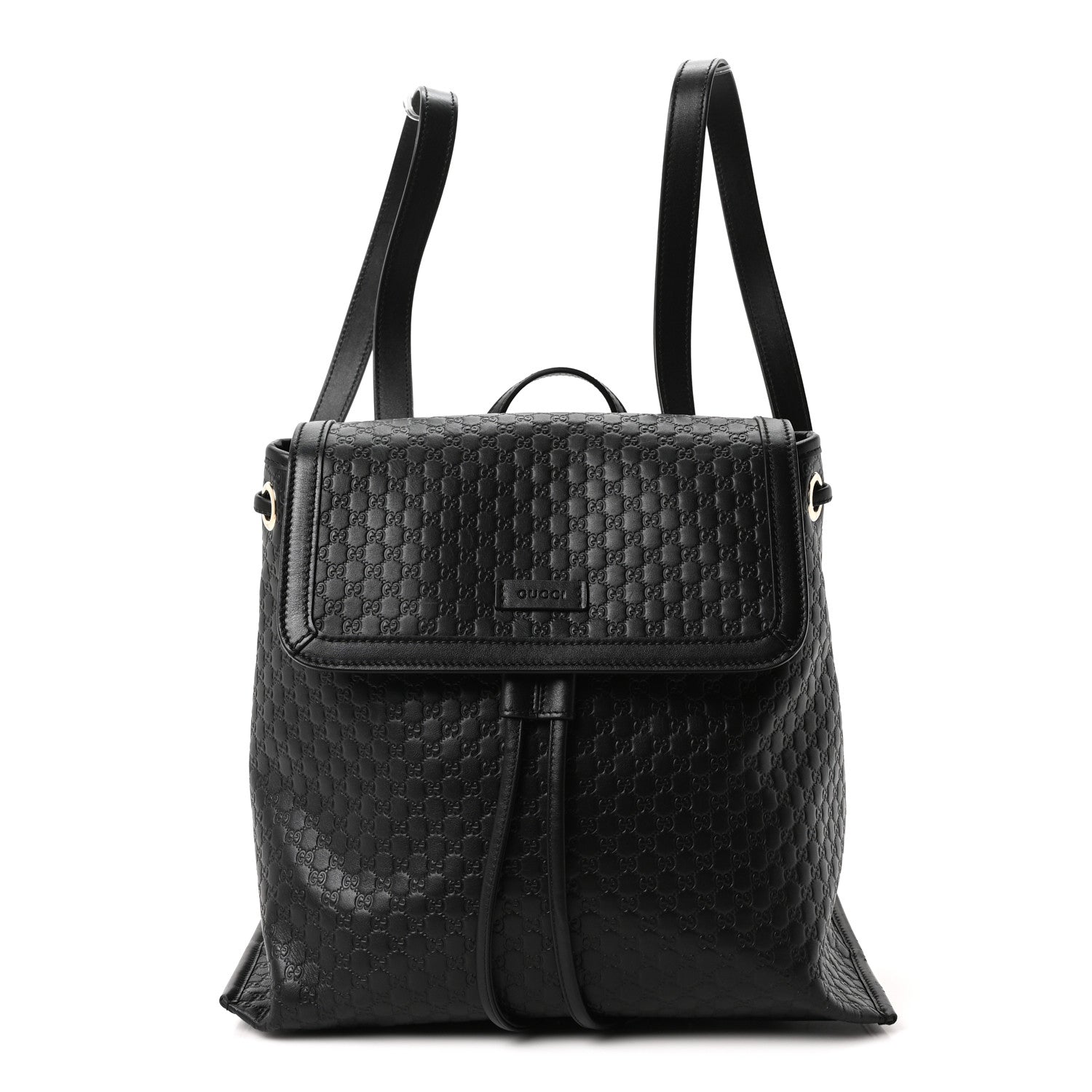 Gucci Microguccissima Drawstring Backpack Black 1 of 10