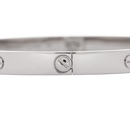 Cartier 18K White Gold LOVE Bracelet 21 4 of 9