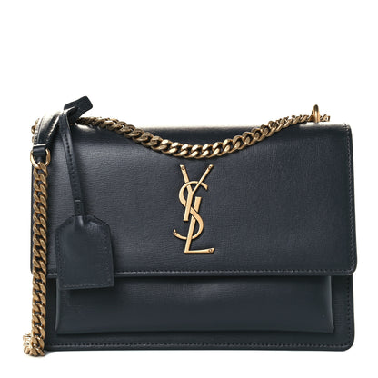 Saint Laurent Calfskin Medium Monogram Sunset Gray 2 of 12
