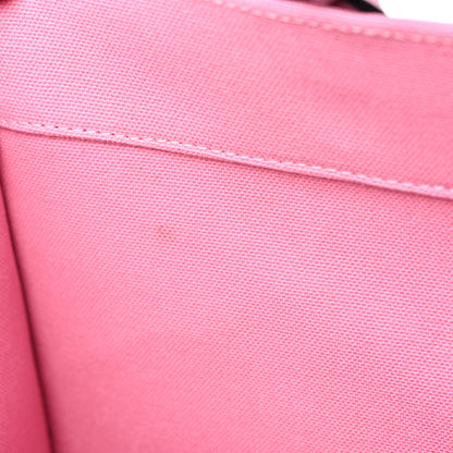 Versace Canvas Suppler Calfskin Cabas GV Signature Tote Pink 14 of 23