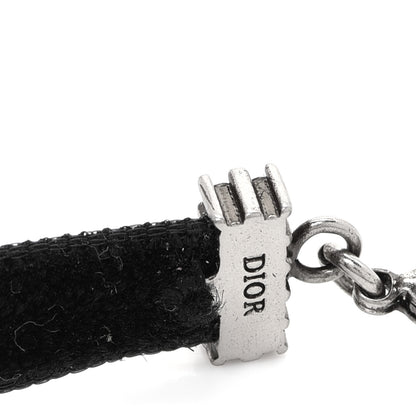 Christian Dior Velvet Crystal J’Adior Choker Necklace Black 5 of 5