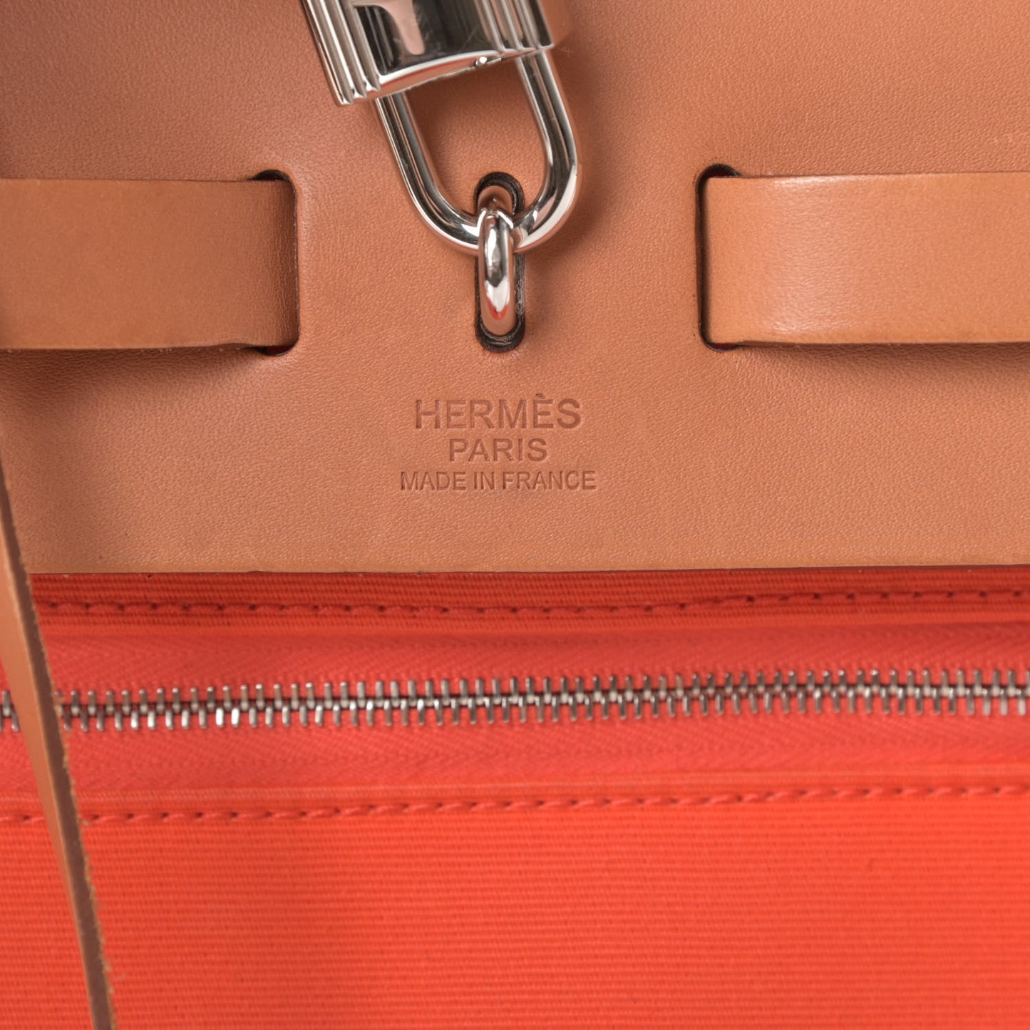 Vache Hunter Toile Herbag Zip 31 PM Capucine Fauve