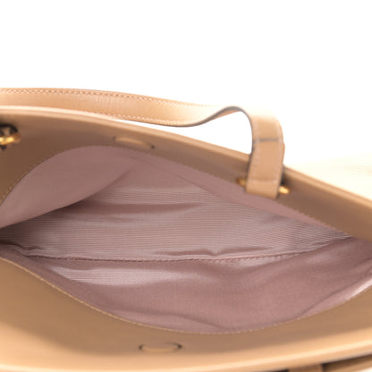 Gucci Lambskin Small Linea Matisse Top Handle Bag Natural Tan 5 of 10