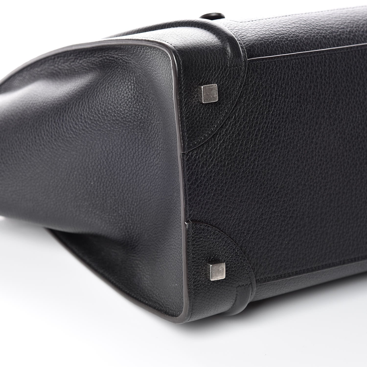 Celine Drummed Calfskin Mini Luggage Black 5 of 12