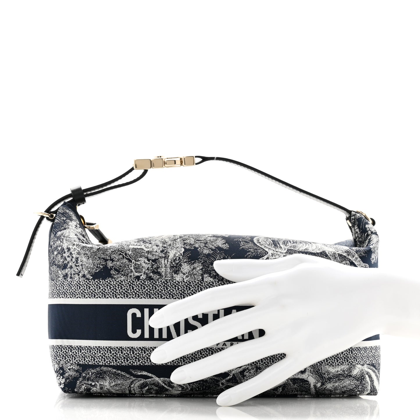 Technical Fabric Toile De Jouy DiorTravel Nomad Pouch Blue