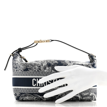 Christian Dior Technical Fabric Toile De Jouy DiorTravel Nomad Pouch Blue 2 of 8