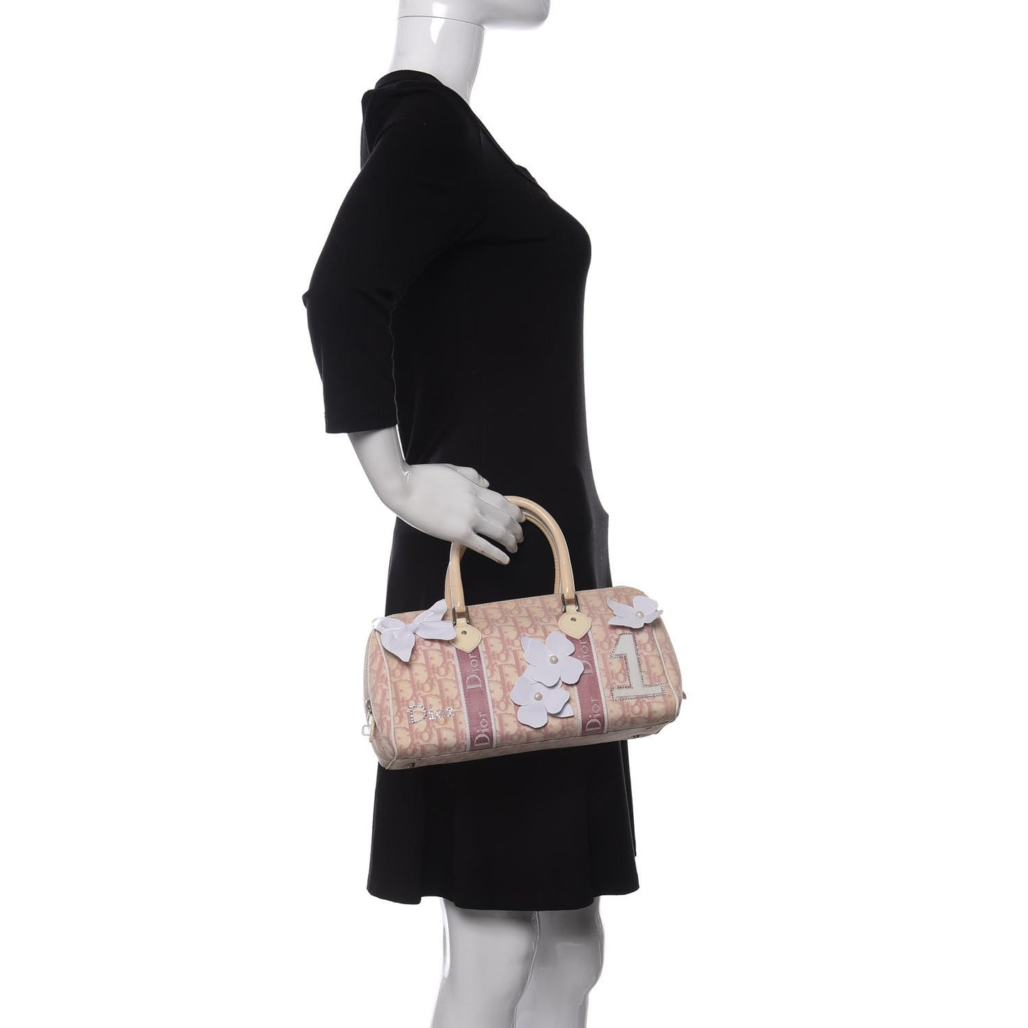 Monogram Girly Boston Pink