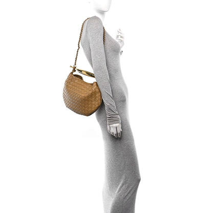 Bottega Veneta Nappa Intrecciato Sardine With Chain Bag Dark Praline 2 of 10