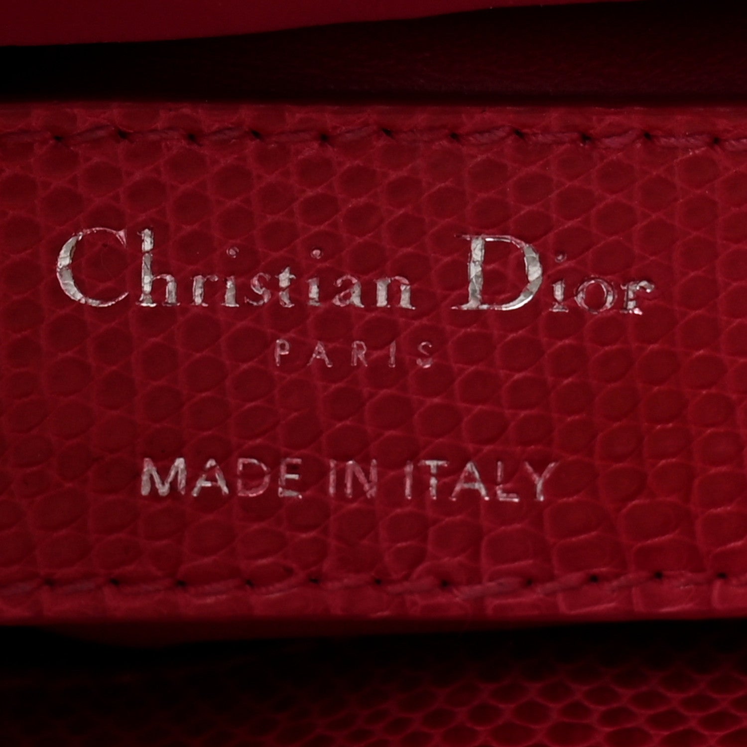 Christian Dior Lizard Swarovski Crystal Mini Lady Dior Dark Pink