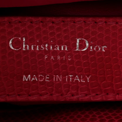 Christian Dior Lizard Swarovski Crystal Mini Lady Dior Dark Pink 6 of 15