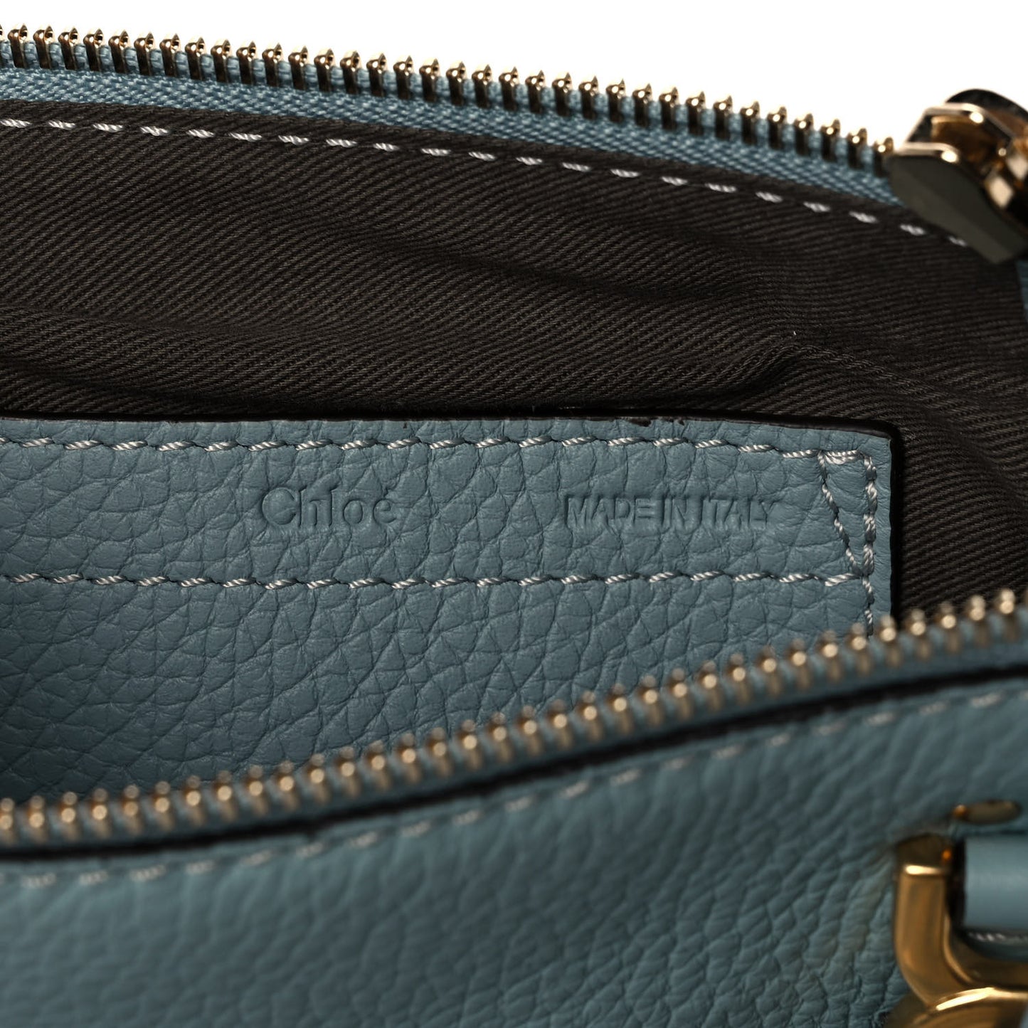 Calfskin Mini Marcie Satchel Mint Blue