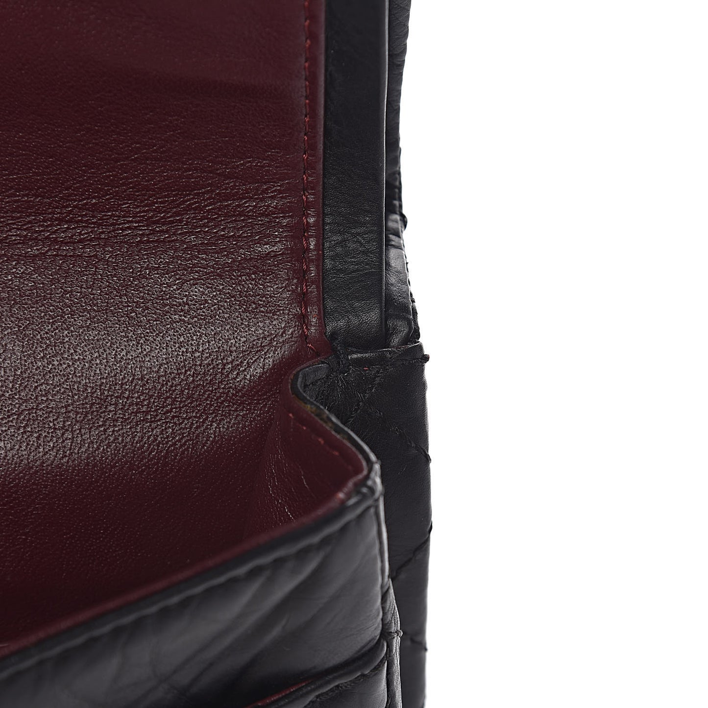 Aged Calfskin Quilted 2.55 Reissue 225 Flap Black