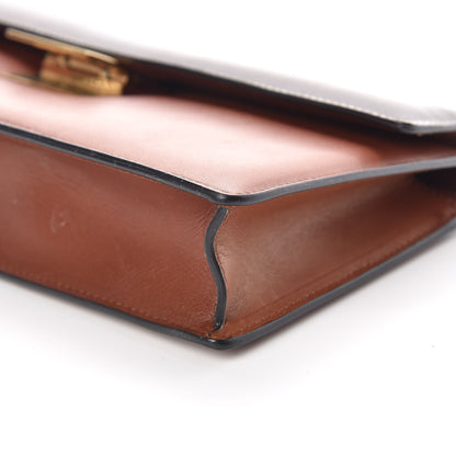 Celine Natural Calfskin Bicolor Clutch Havana Black 6 of 10