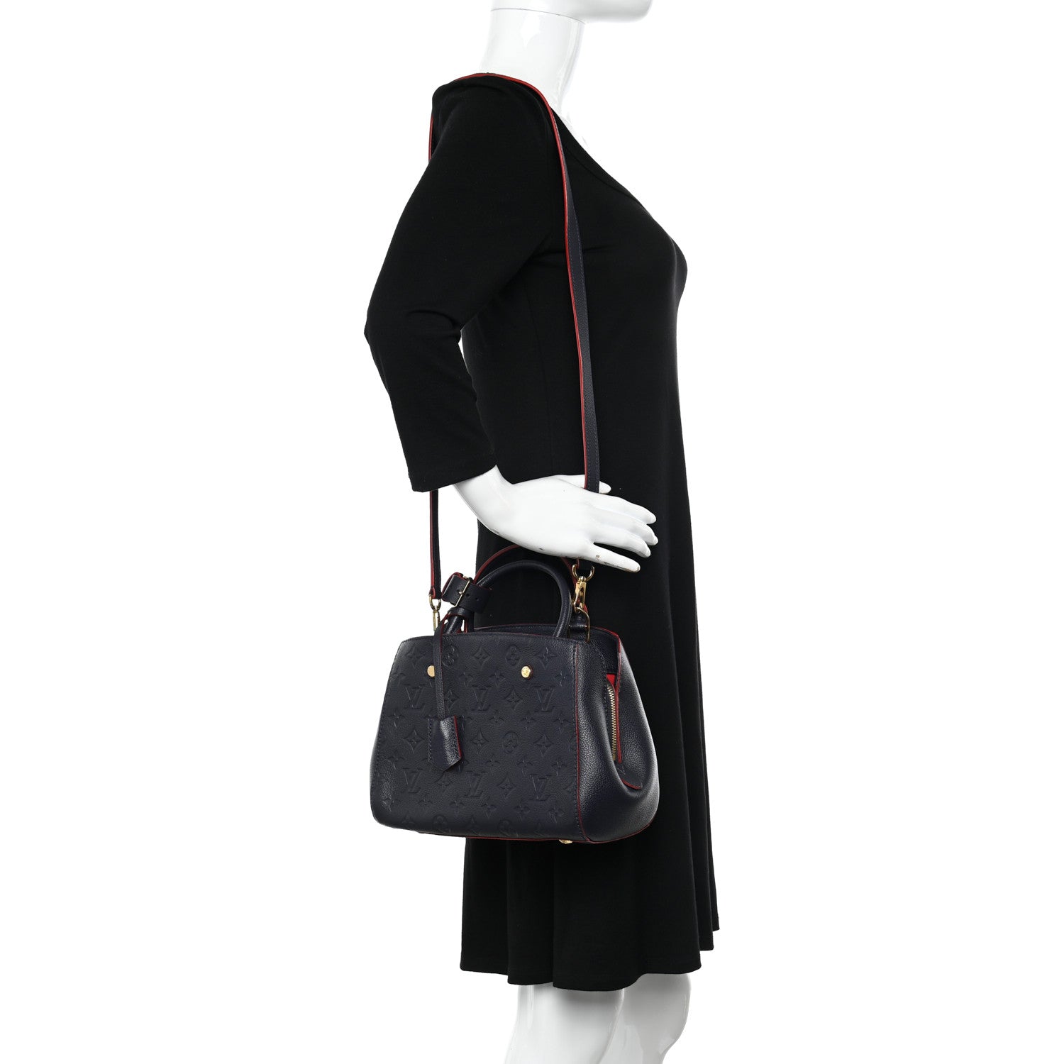 Louis Vuitton Empreinte Montaigne BB Marine Rouge 2 of 12