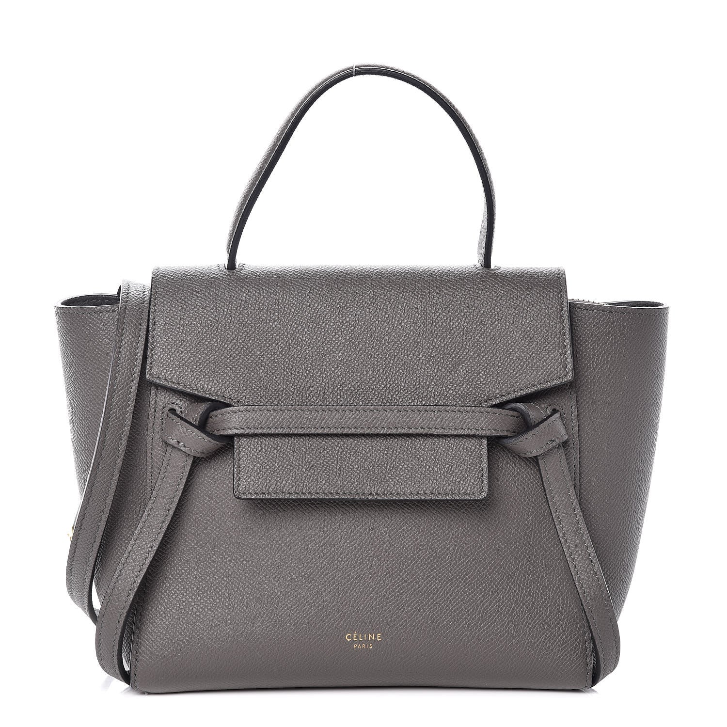 Celine Grained Calfskin Nano Belt Bag Grey 1 of 15