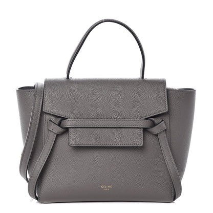 Celine Grained Calfskin Nano Belt Bag Grey 1 of 15