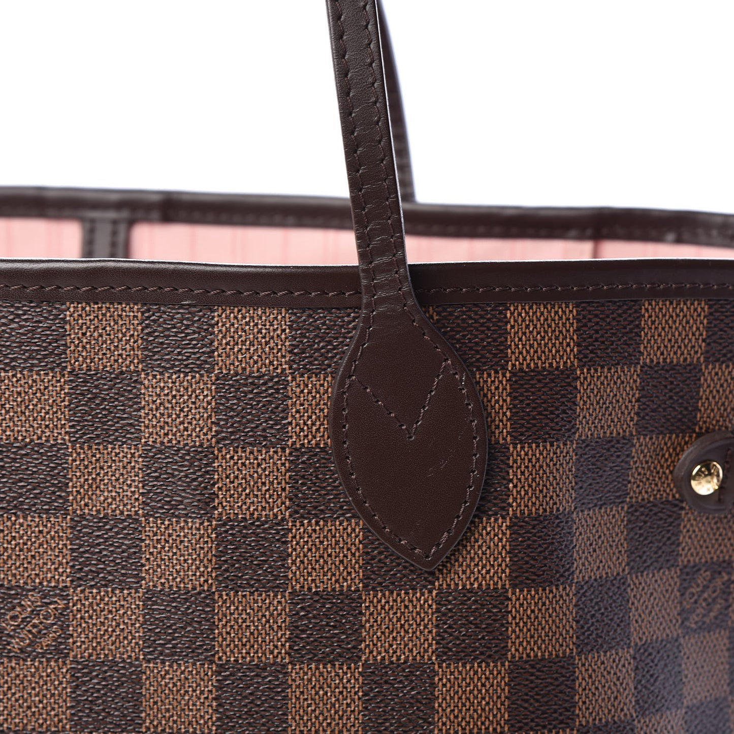 Damier Ebene Neo Neverfull MM Rose Ballerine