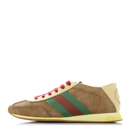 Gucci Suede Web Mens Rocket Sneakers 6 Nocciola Burro 1 of 9